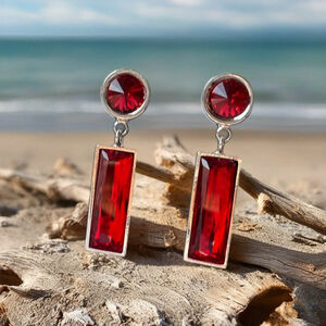 Handcrafted earrings with Austrian crystal